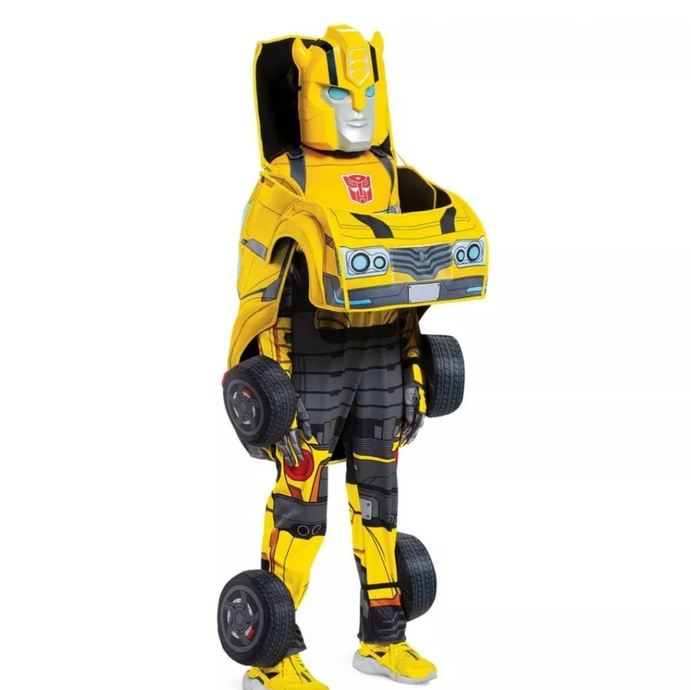 Transformers Bumblebee Converting Halloween Party Costume- youth size 4/6